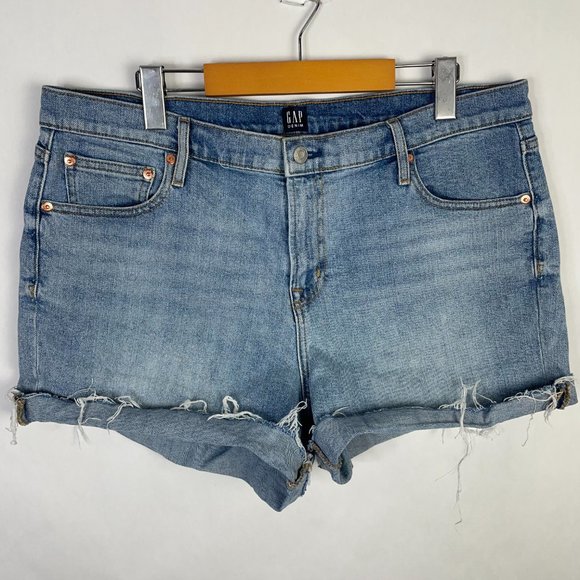 GAP Pants - Gap Denim Cut Off Jeans Distressed Short Shorts Size 33 High Rise